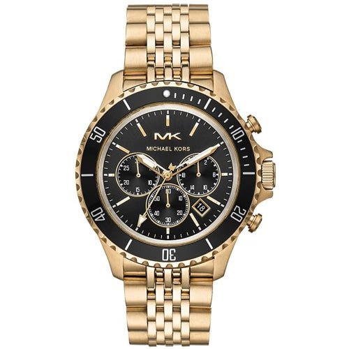 Michael Kors Men's Bayville Gold/Black Chronograph Watch - MK8726